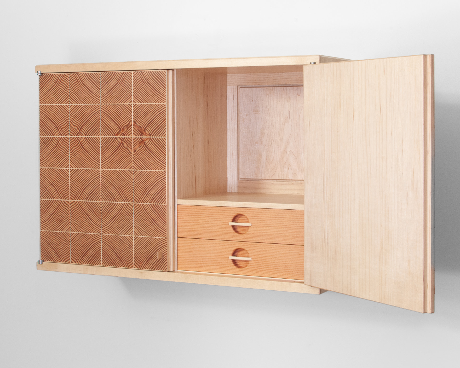 End Grain Wall Cabinet — view 4